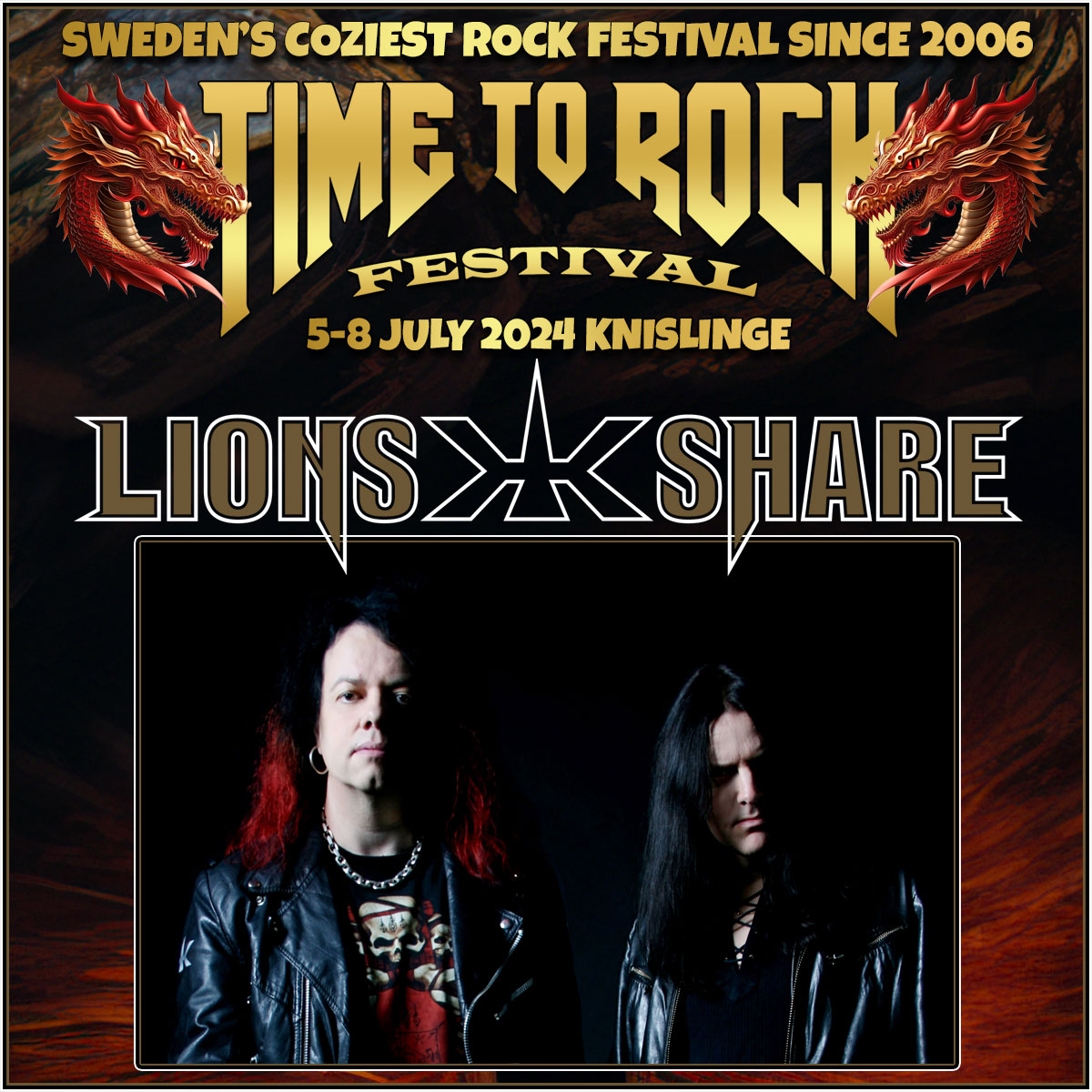 LION S SHARE Confirmed For TIME TO ROCK FESTIVAL All About The Rock