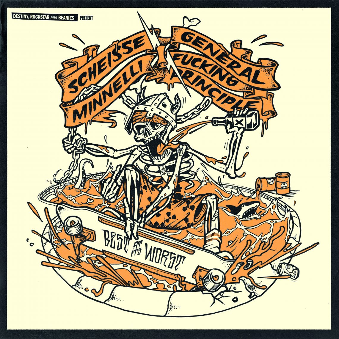 General Fucking Principle / Scheisse Minnelli – Best At Its Worst (split 12″ LP)