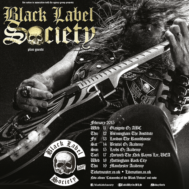 Black Label Society announce 2015 tour dates