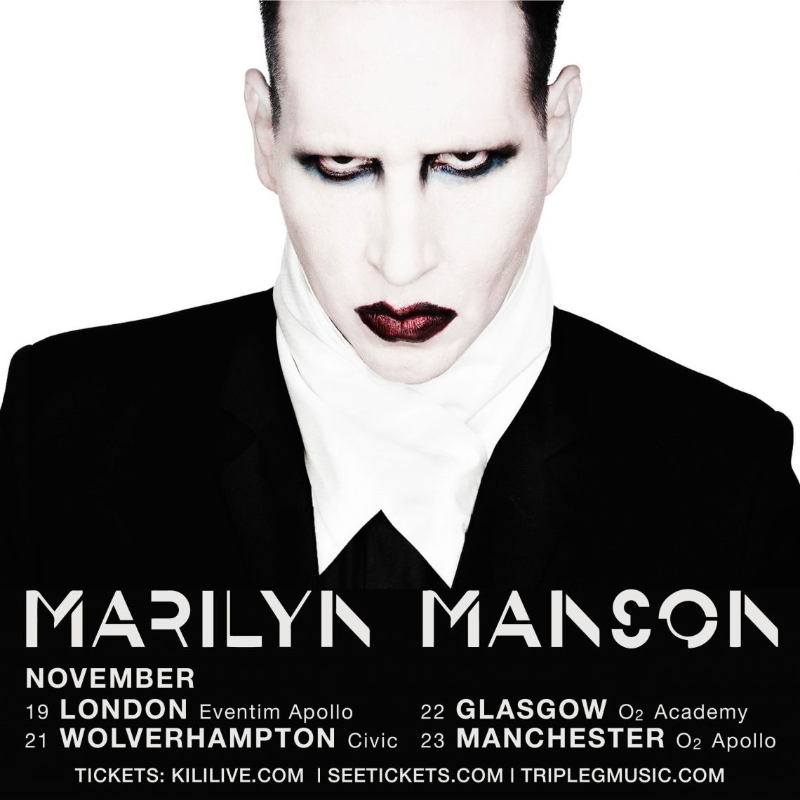 Marilyn Manson – ANNOUNCES UK TOUR DATES NOVEMBER 2015