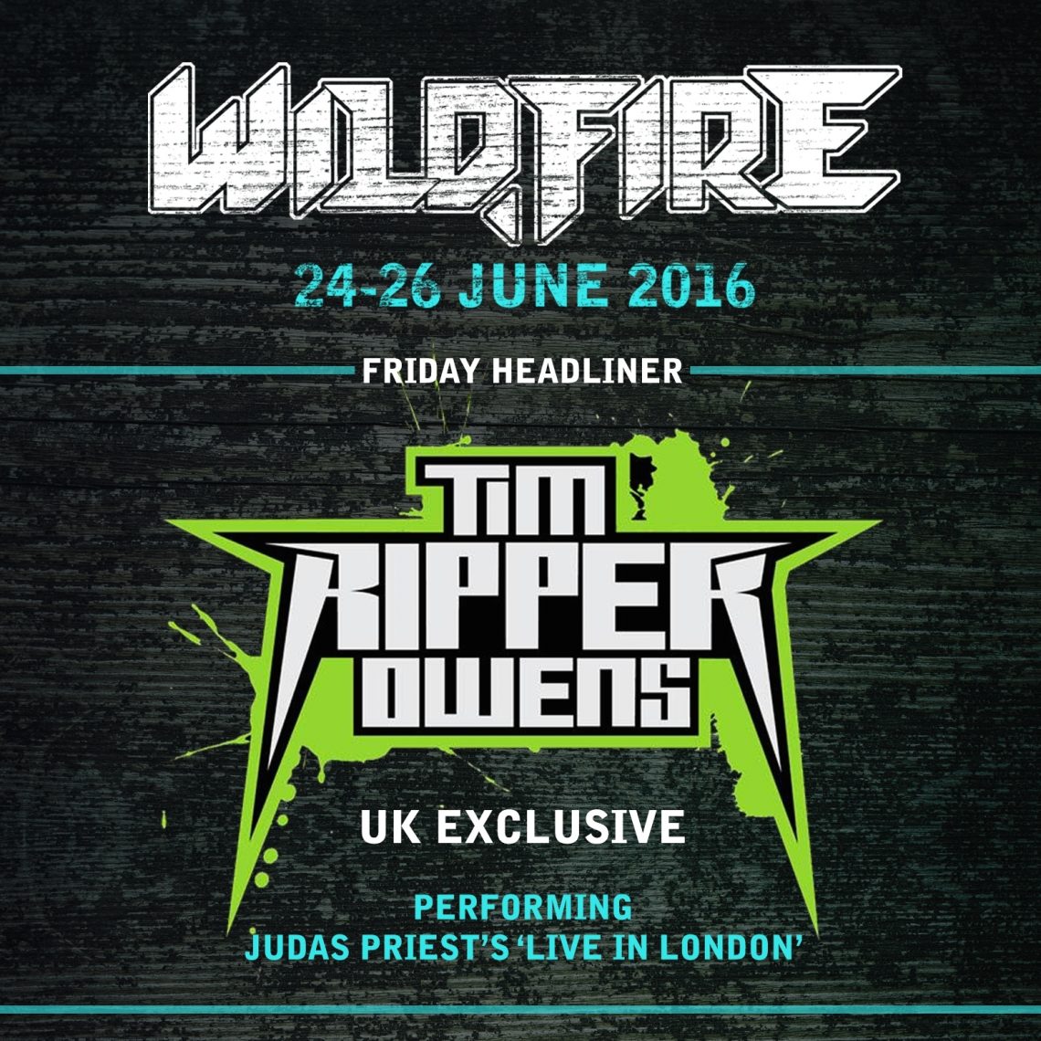 Wildfire Festival 2016 – Tim “Ripper” Owens exclusive UK performance !!