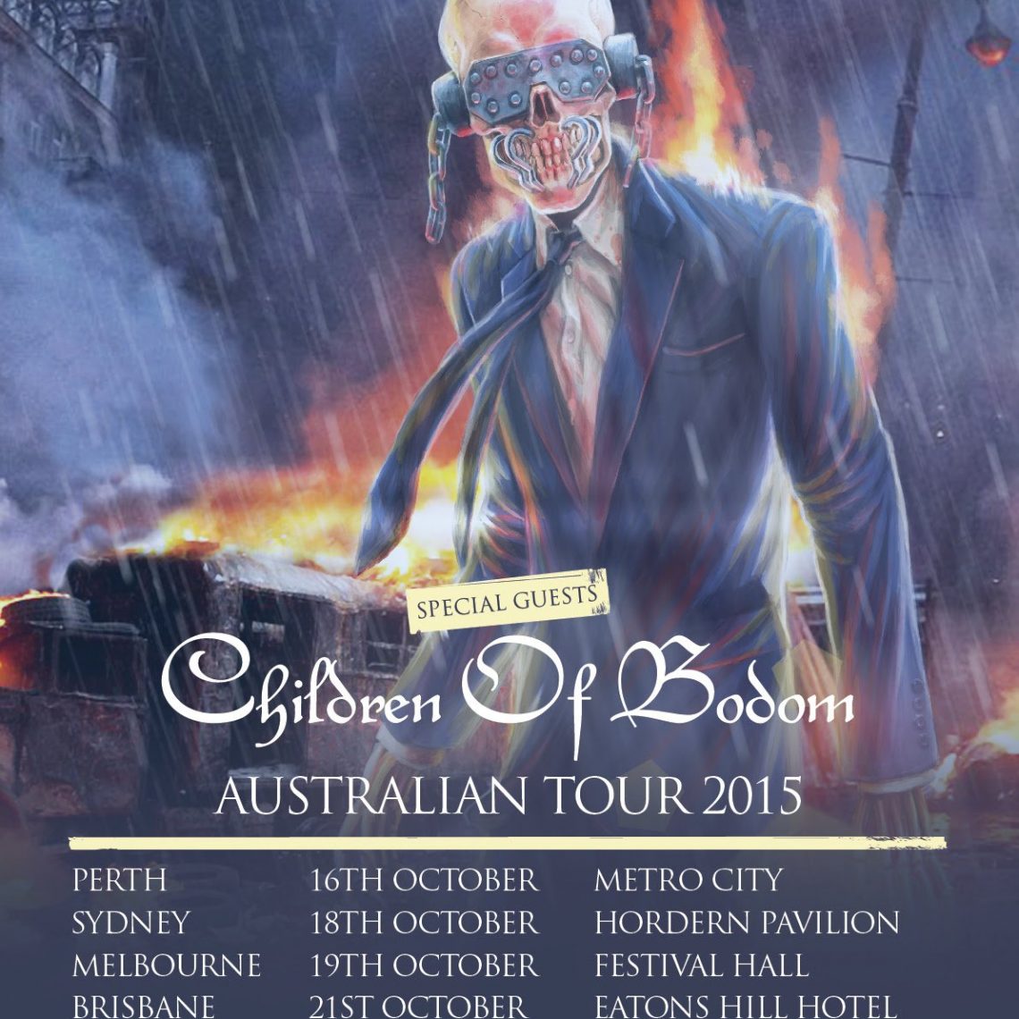 Megadeth/Children of Bodom – Eatons Hill Hotel, Brisbane, 21/10/15