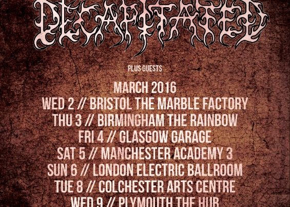 Sylosis and Decapitated announce co-headline UK tour!