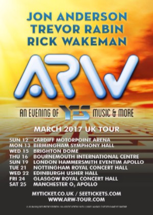 YES members reform as ARW and announce UK tour