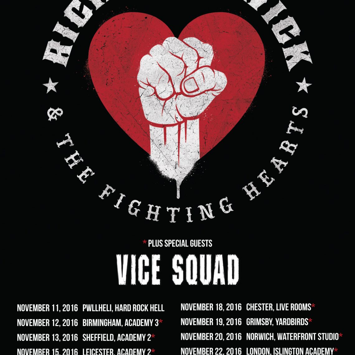 Ricky Warwick & The Fighting Hearts announce UK Tour!