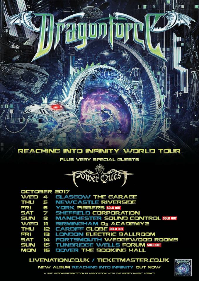 Power Quest & Dragonforce – Sound Control – Manchester 08/10/2017