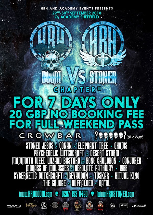 Crowbar, Stoned Jesus & Conan catapult HRH Doom vs HRH Stoner’s 3rd Cycle