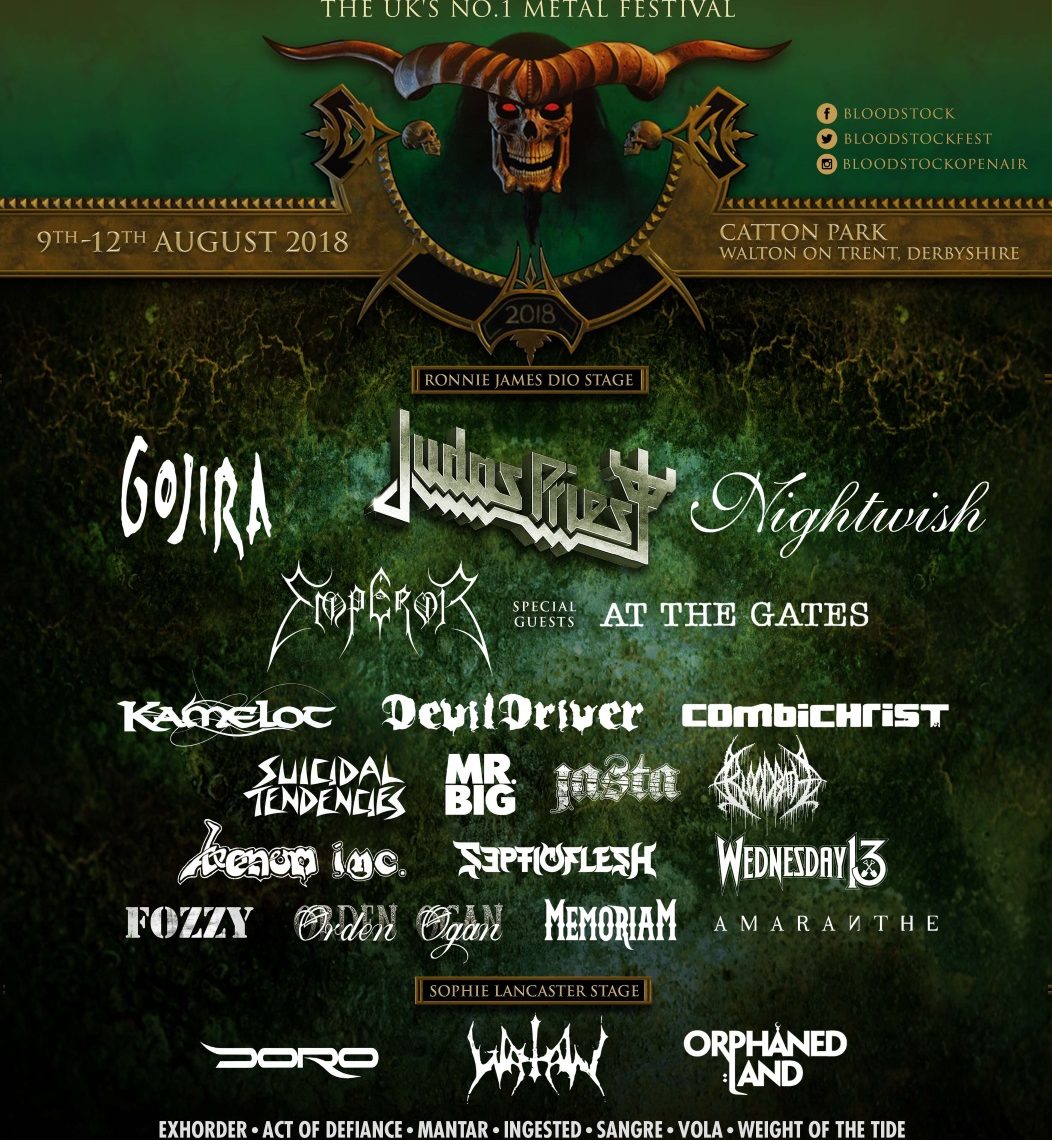 BLOODSTOCK reveal eight more bands