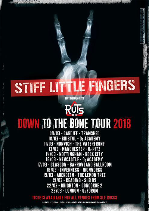 STIFF LITTLE FINGERS and THE RUTS The Concorde 2 , Brighton, 23rd March 2018