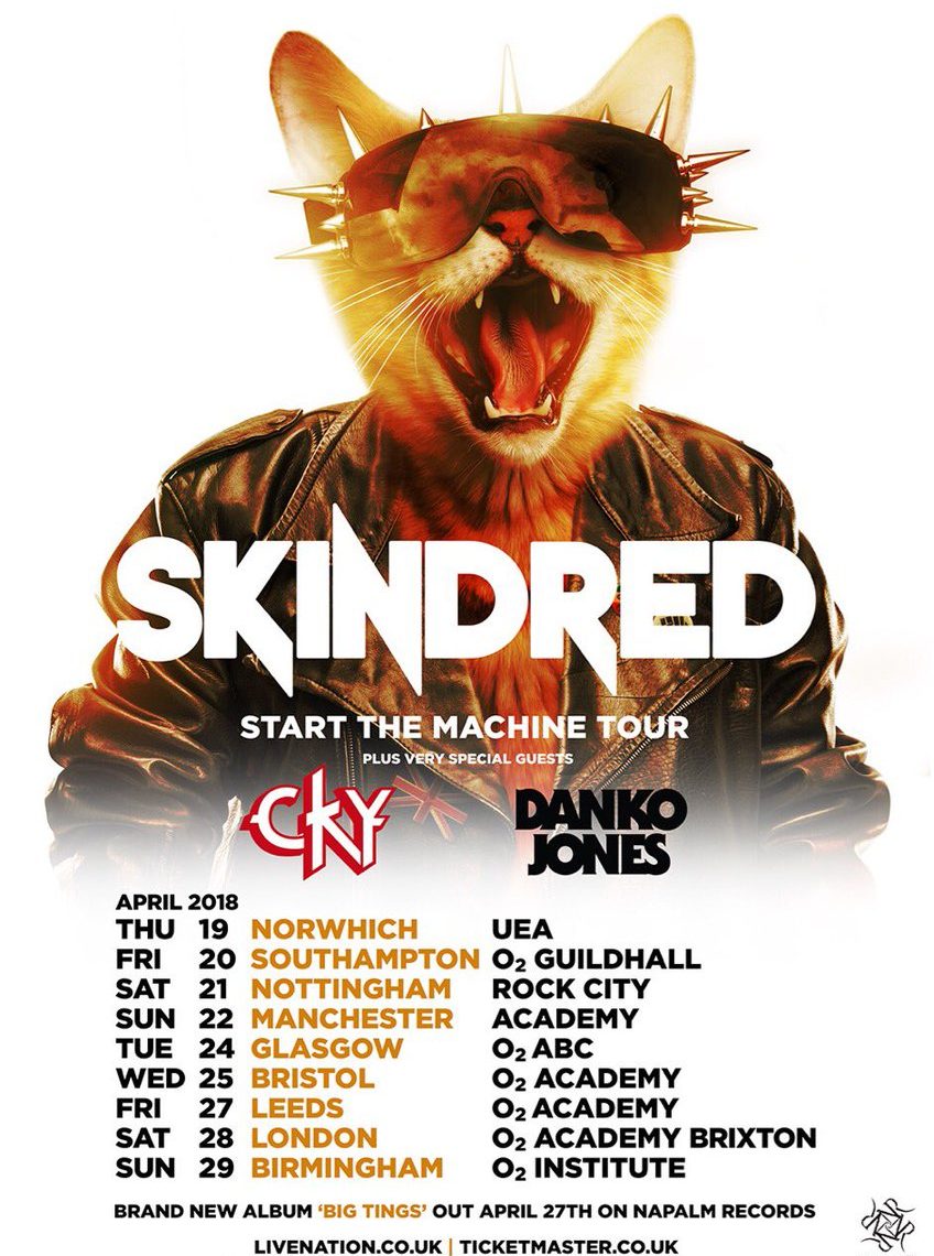 skindred tour bristol