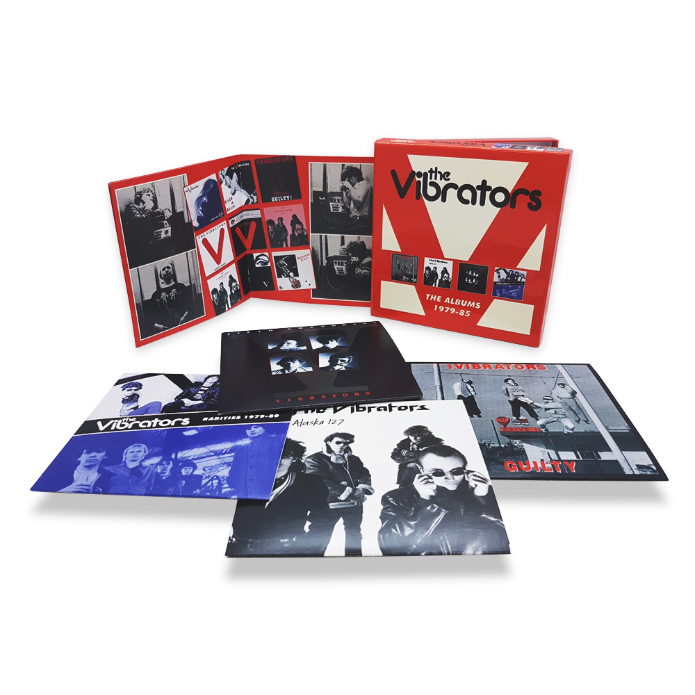 THE VIBRATORS: THE ALBUMS 1979 – 85, 4CD CLAMSHELL BOXSET