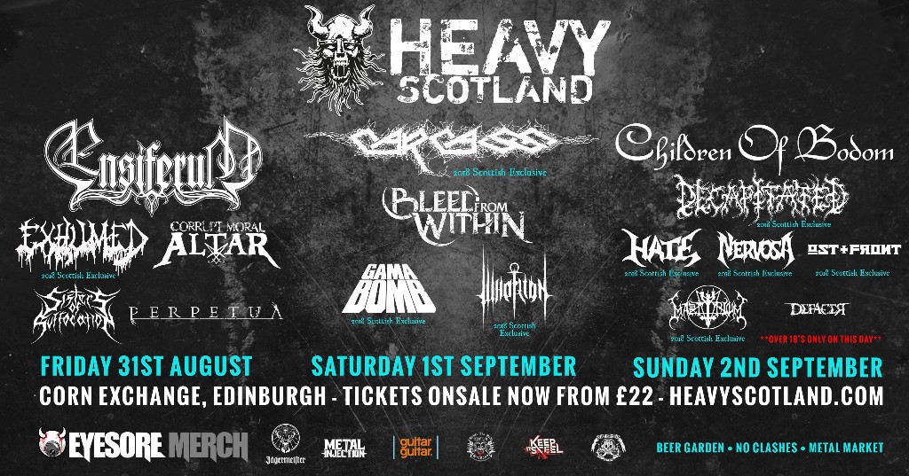 HEAVY SCOTLAND announce day splits and release day tickets