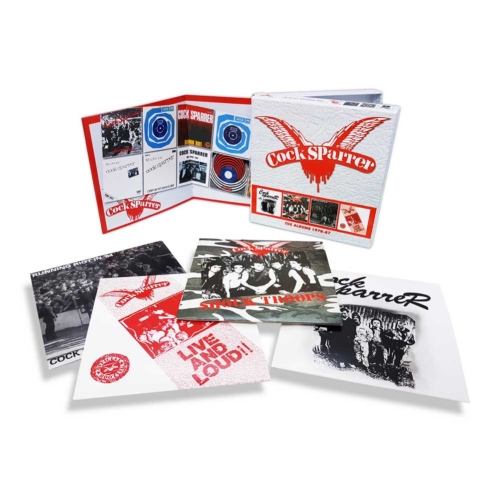 COCK SPARRER: THE ALBUMS 1978 – 87, 4CD CLAMSHELL BOX SET