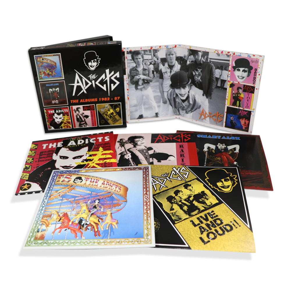 THE ADICTS: THE ALBUMS 1982 – 87, 5CD CLAMSHELL BOX SET ADICTS