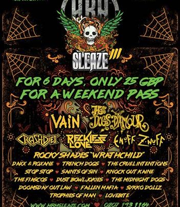 ‘HRH Sleaze’ Announces its Line-up for the Next Chapter in 2019