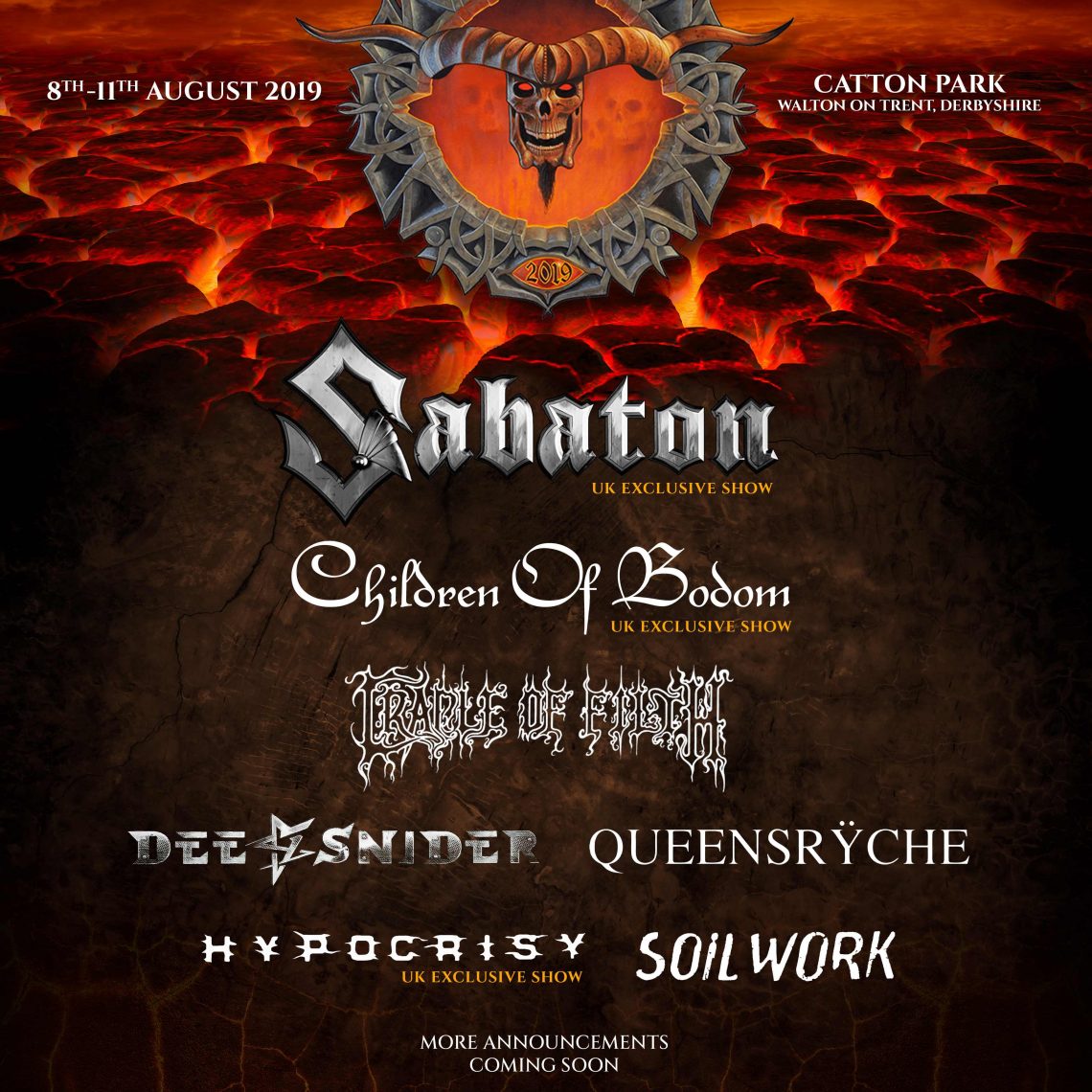 BLOODSTOCK announce 6 bands as an early Halloween treat!