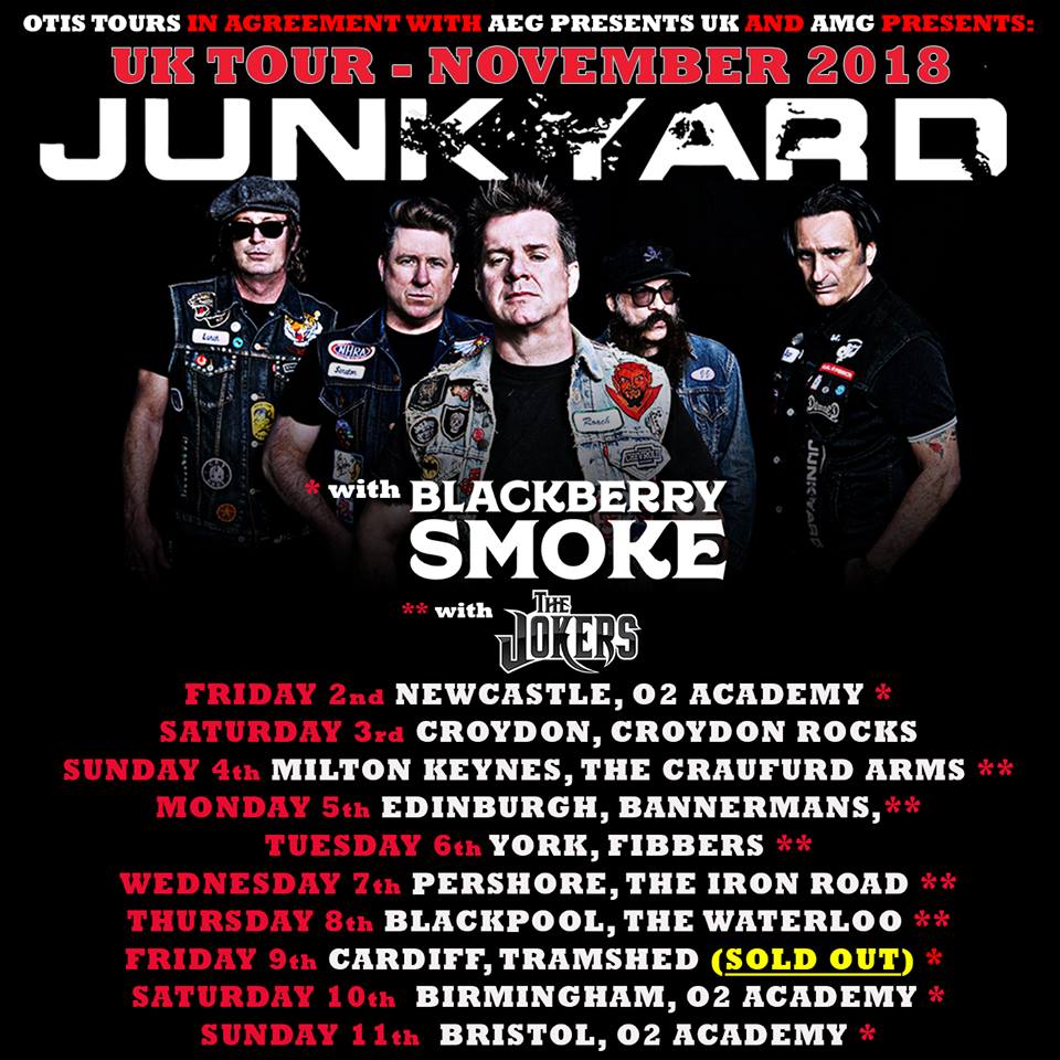 junkyard rock band tour