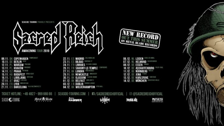 Sacred Reich announce Tour and New Album for 2019