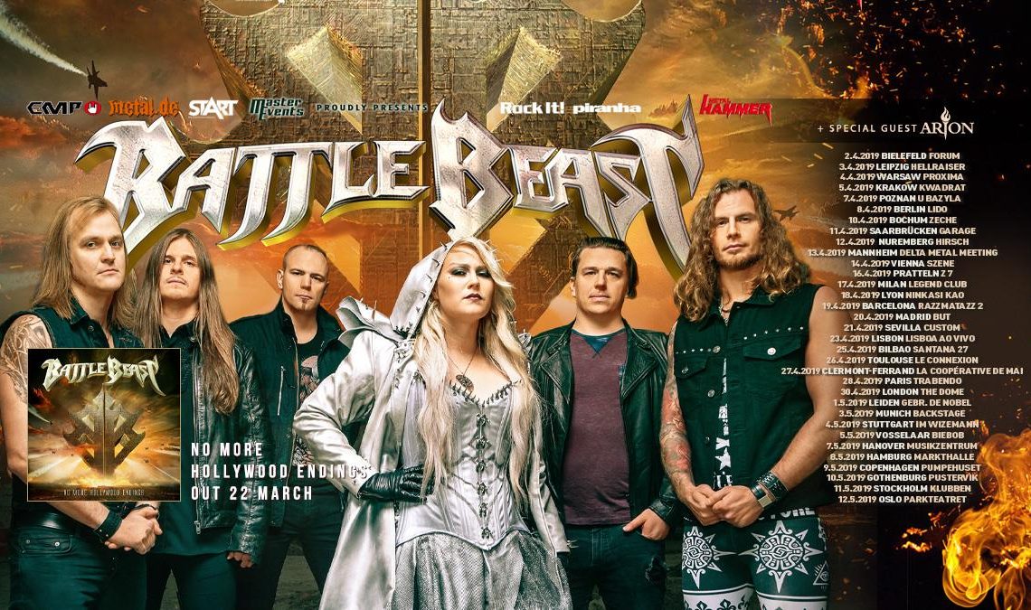 BATTLE BEAST – Announce Support Acts For Second Part Of Their “No More Hollywood Endings” European Tour + Unveil 2019 Festival Season Aftermovie!