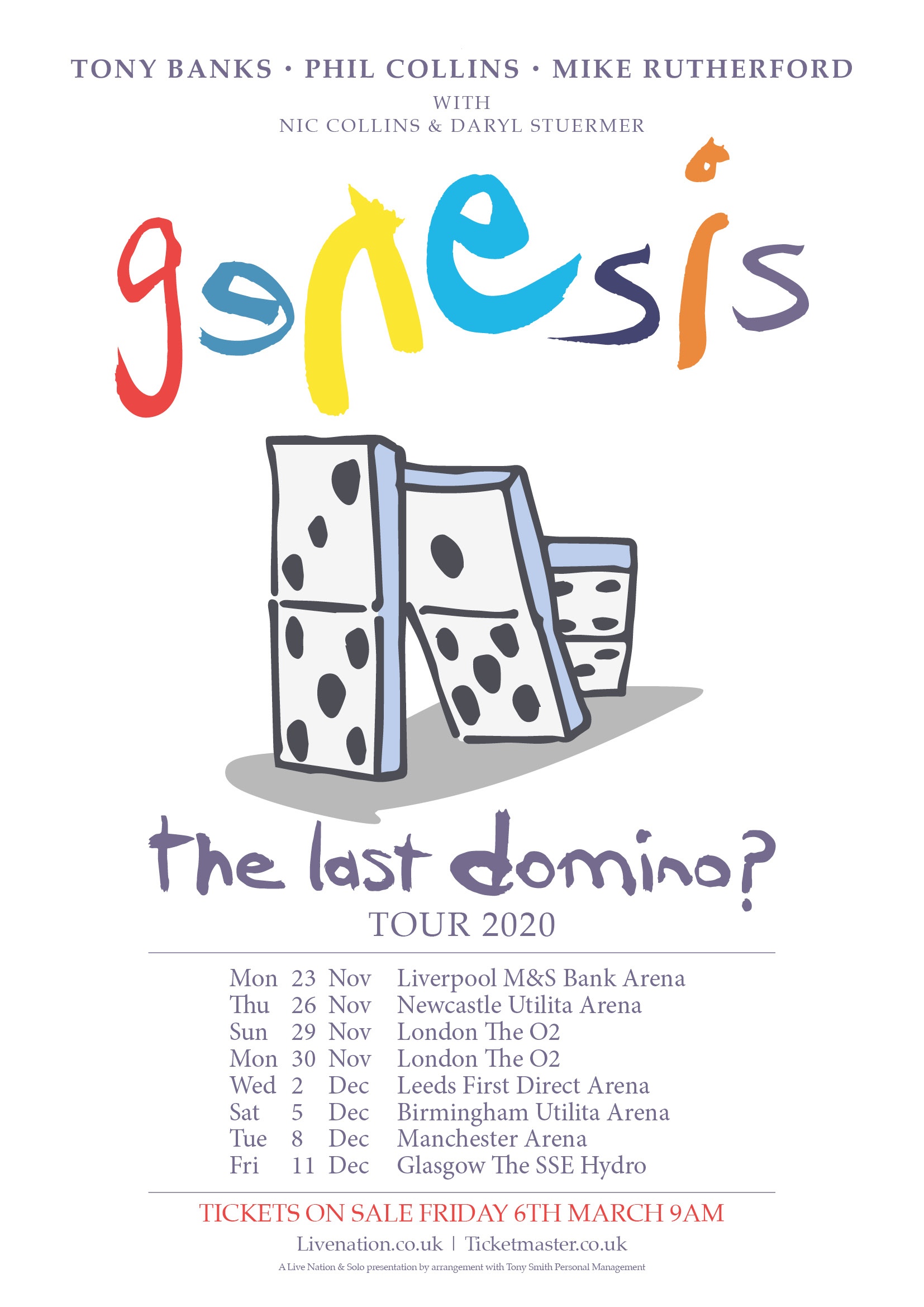 genesis tour scores