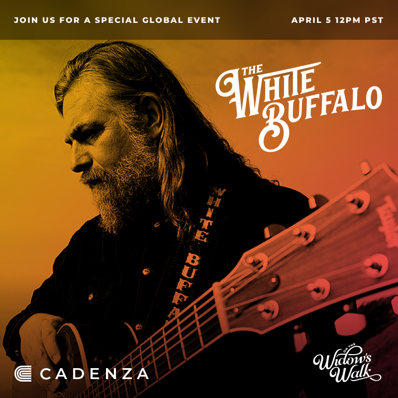 FANS FROM 68 COUNTRIES TUNE IN TO NEW LIVE STREAM PAY-PER-VIEW FORMAT TO WATCH THE WHITE BUFFALO IN CONCERT