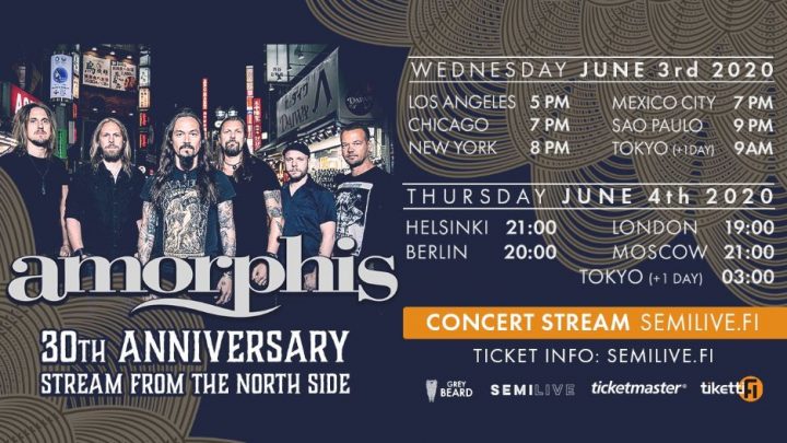 AMORPHIS – announce 30th anniversary Stream From The North Side