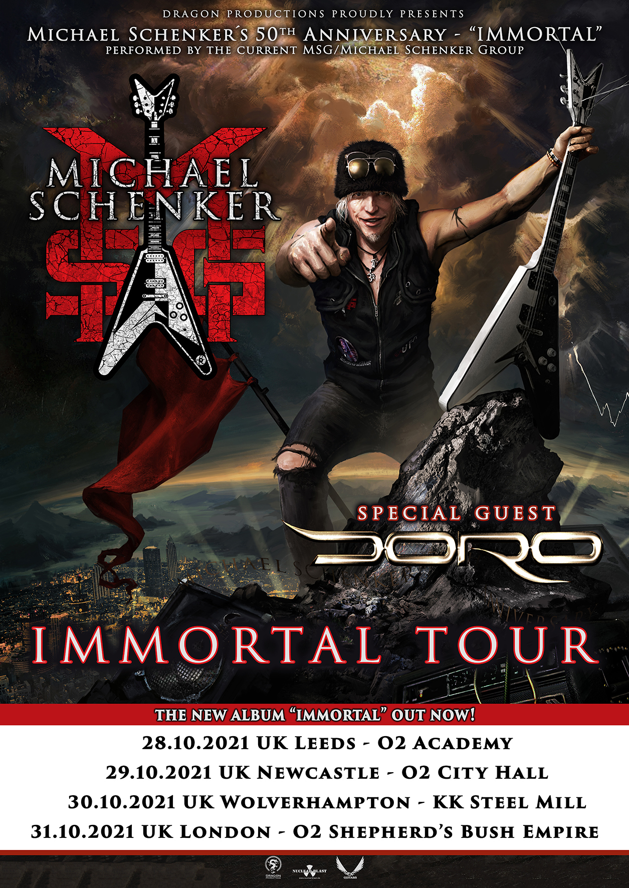 Michael Schenker announces MSG '50th Anniversary Immortal' UK tour