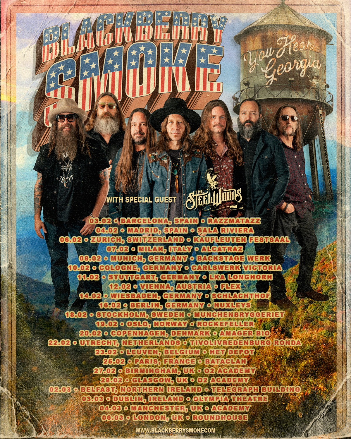 BLACKBERRY SMOKE Announce 2022 UK tour Tickets On General Sale 9am