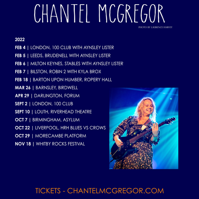 chantel mcgregor tour dates