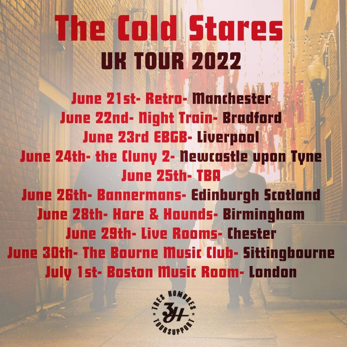 Indiana Trio The Cold Stares Announce JuneJuly 2022 UK Tour All