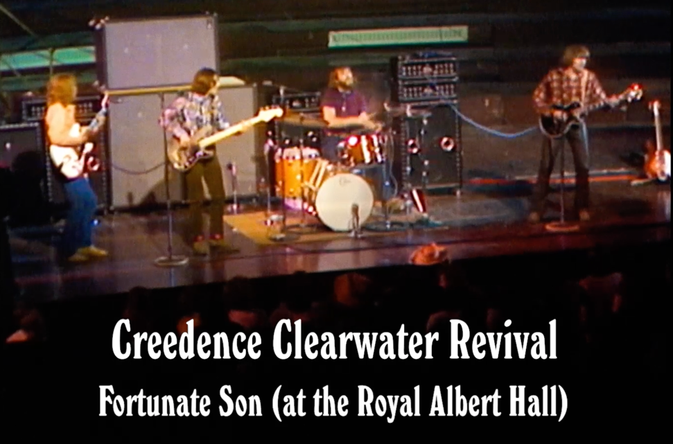 LONG-LOST LIVE PERFORMANCE OF CREEDENCE CLEARWATER REVIVAL’S  HIT SINGLE “FORTUNATE SON”