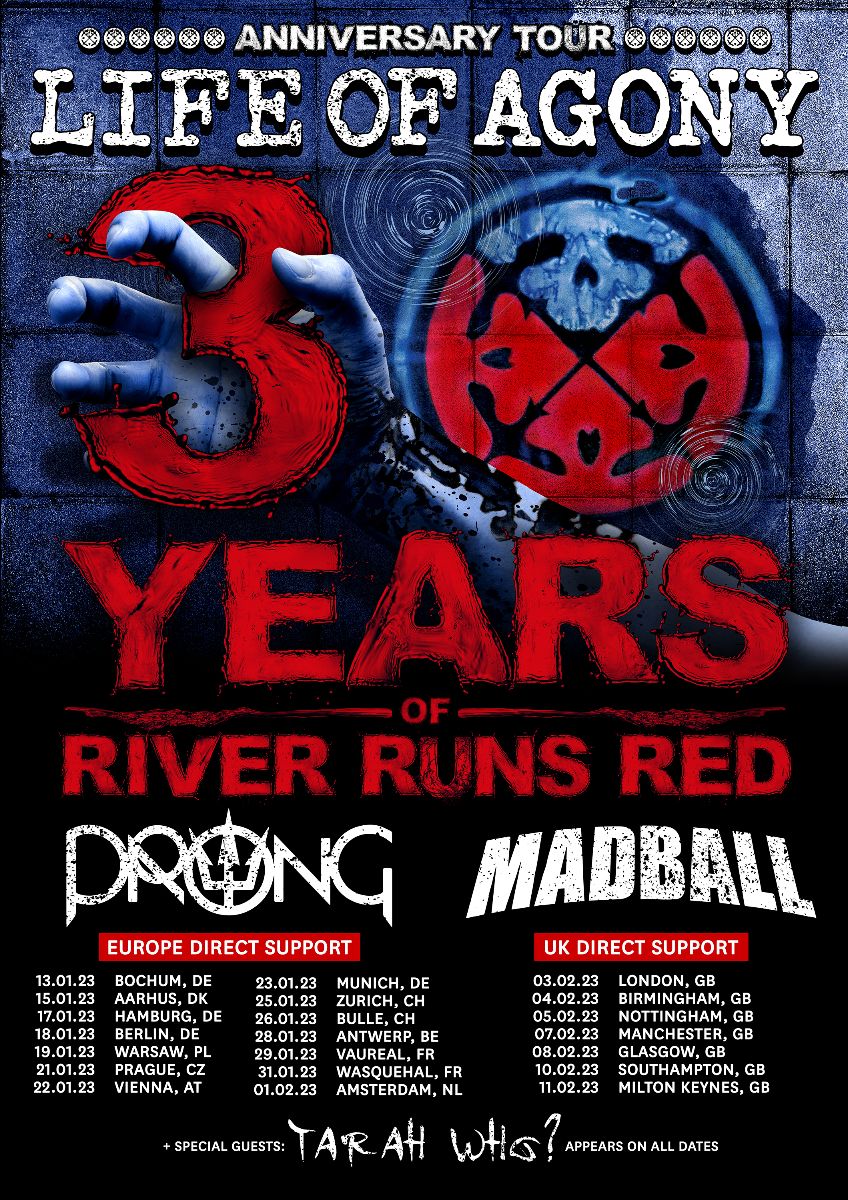 Life of Agony announce 30 Years of River Runs Red tour All About The Rock