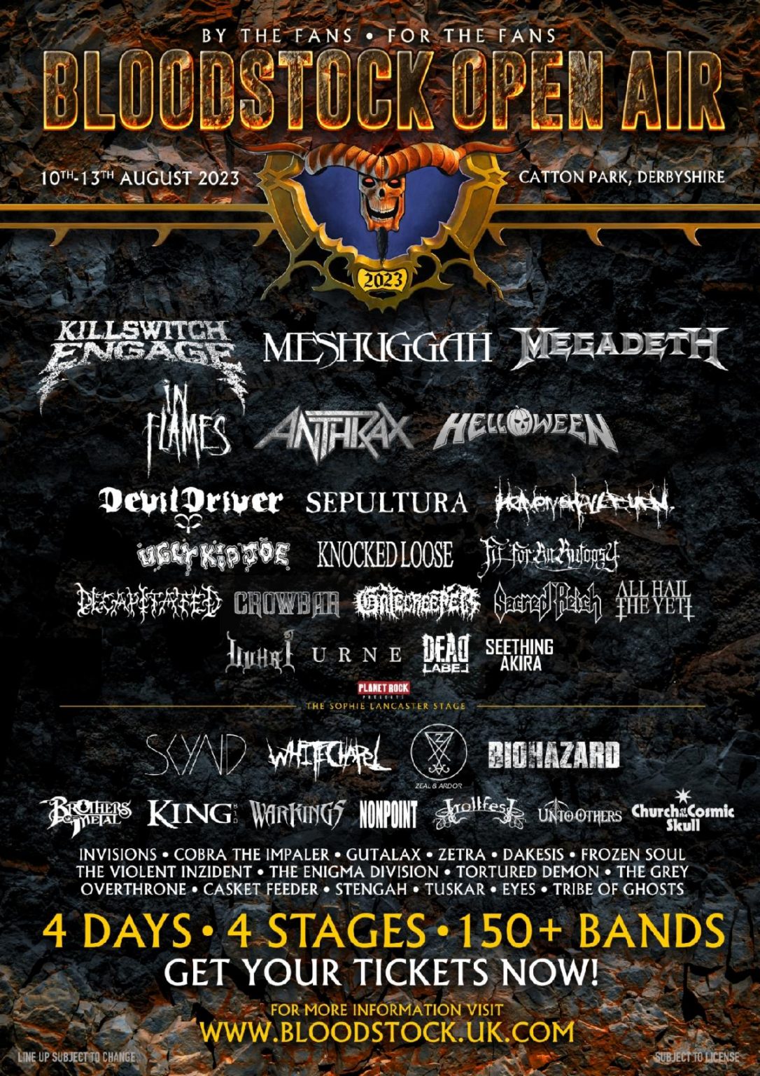 BLOODSTOCK REVEALS THURSDAY LINE UP, PLUS 10 MORE FOR THE SOPHIE