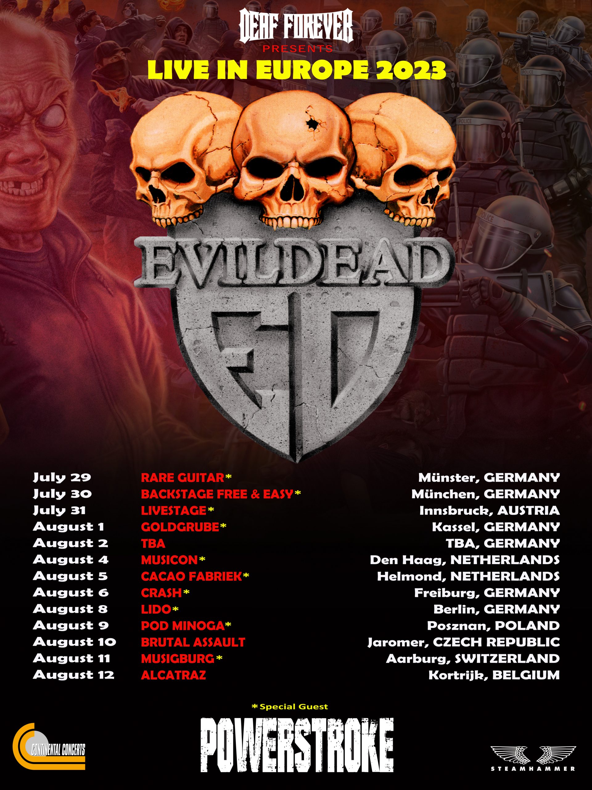 evil dead tour