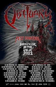 obituary tour dates uk