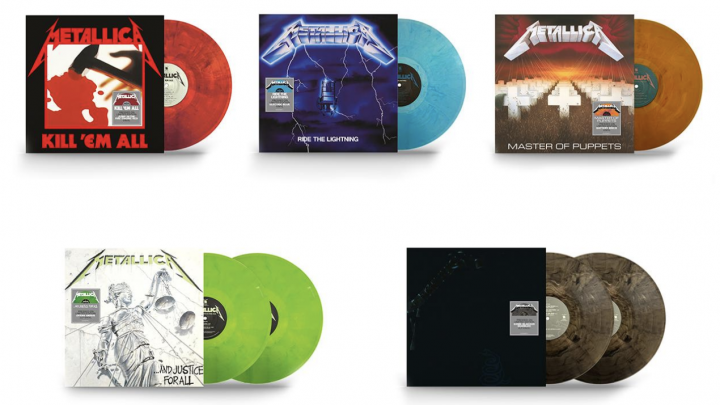 Metallica announce special pressings of studio albums on limited edition coloured vinyl…
