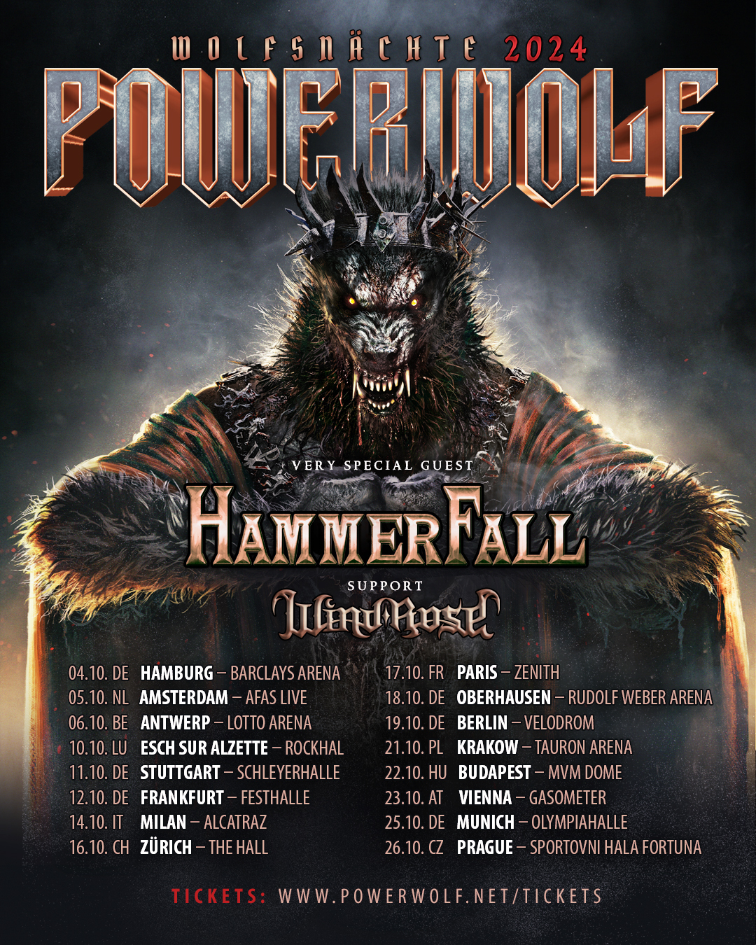 POWERWOLF Finish Recording New Studio Album, Set to be Released in 2024