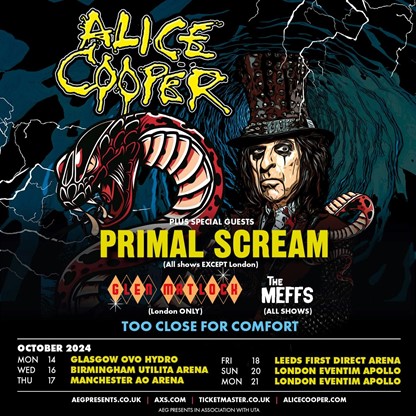 Alice Cooper Announces UK Tour