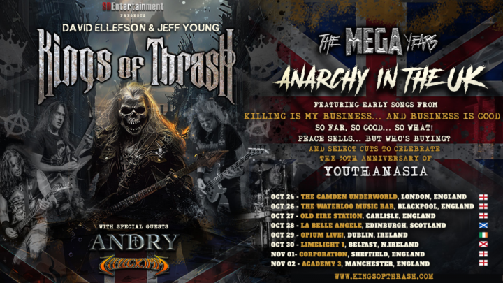 Kings Of Thrash Announce “Anarchy in the UK” Tour Featuring David Ellefson and Jeff Young