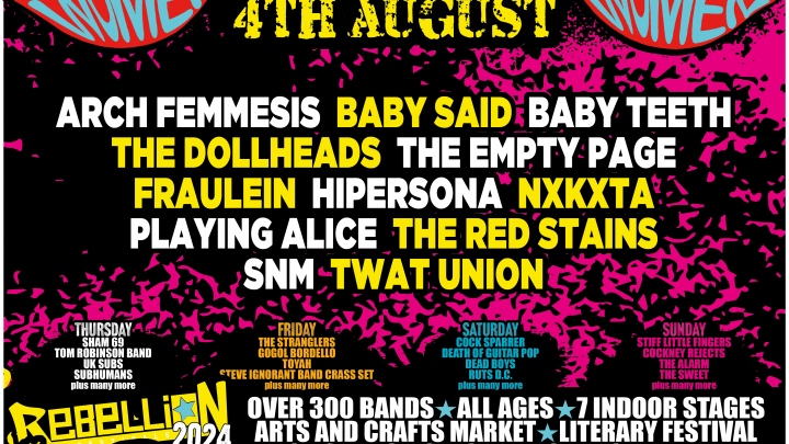 LOUD WOMEN Sunday on Rebellion’s Introducing Stage Sunday August 4th at Blackpool Winter Gardens
