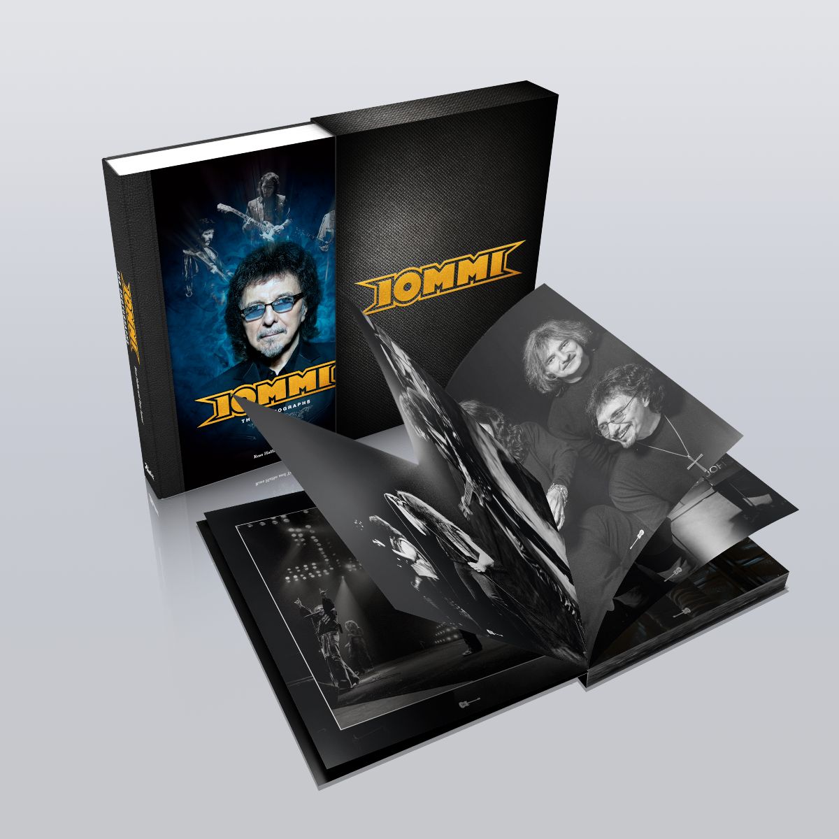 Rufus Publications is proud to present  IOMMI – The Photographs  features exclusive written contributions from Ozzy Osbourne, Sir Brian May, James Hetfield, Phil Anselmo