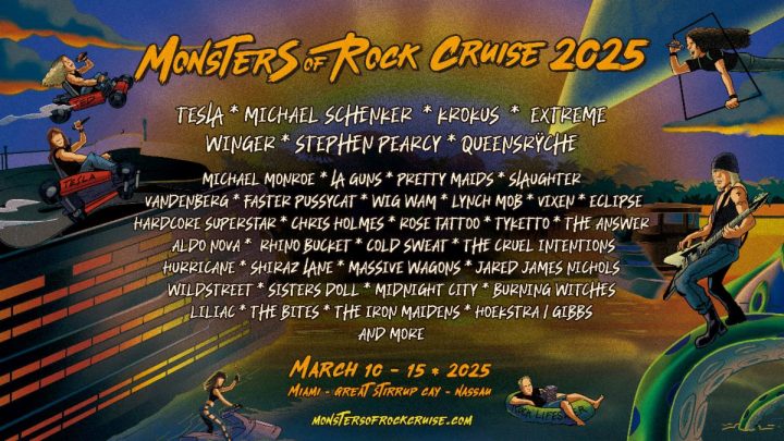 MONSTERS OF ROCK CRUISE 2025 ANNOUNCED  MARCH 10th-15th